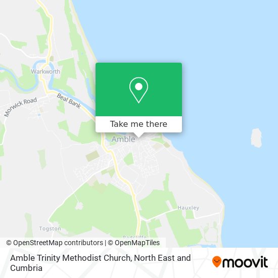 Amble Trinity Methodist Church map