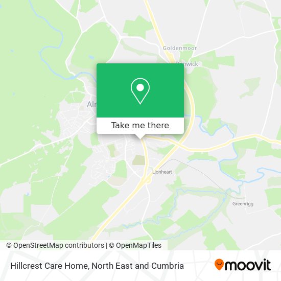 Hillcrest Care Home map