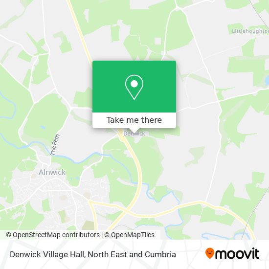 Denwick Village Hall map