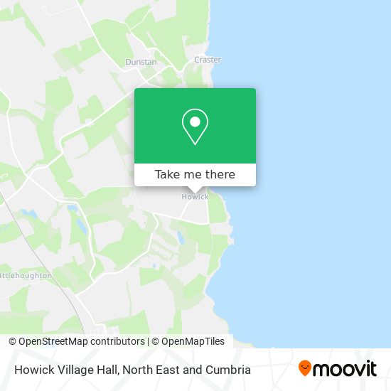Howick Village Hall map