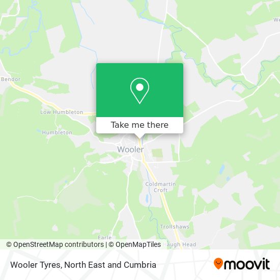 Wooler Tyres map