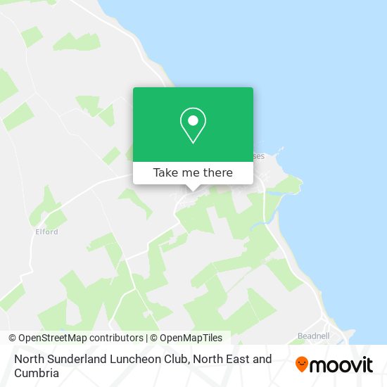 North Sunderland Luncheon Club map