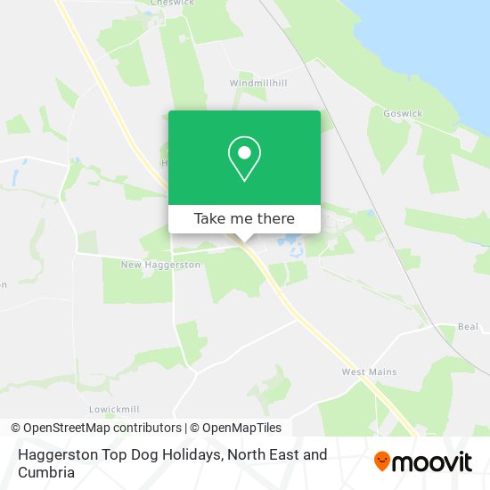Haggerston Top Dog Holidays map