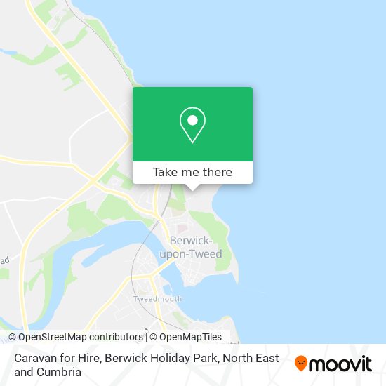 Caravan for Hire, Berwick Holiday Park map