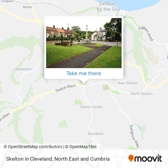 Skelton in Cleveland map
