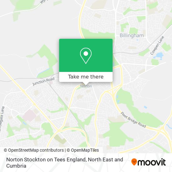 Norton Stockton on Tees England map