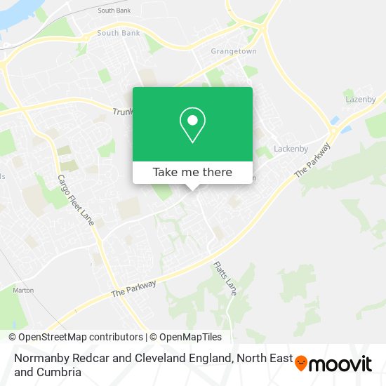 Normanby Redcar and Cleveland England map