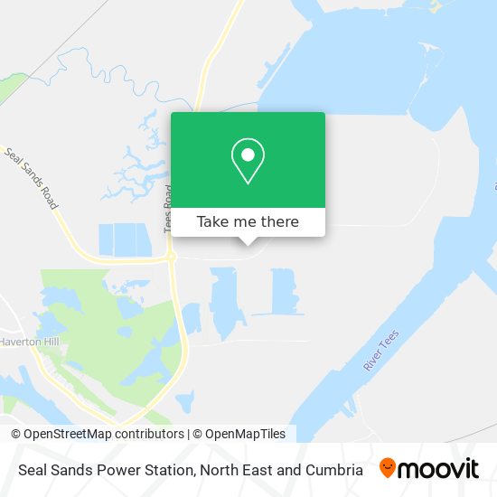 Seal Sands Power Station map