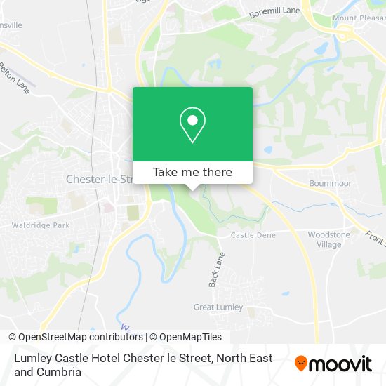 Lumley Castle Hotel Chester le Street map