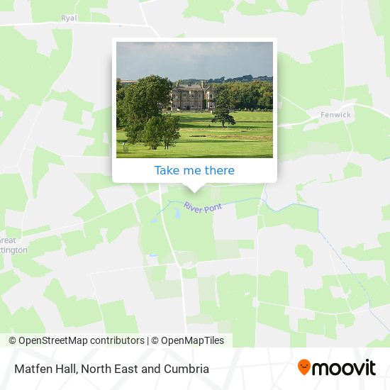 Matfen Hall map