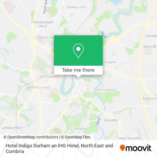 Hotel Indigo Durham an IHG Hotel map