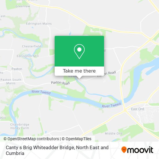 Canty s Brig Whiteadder Bridge map