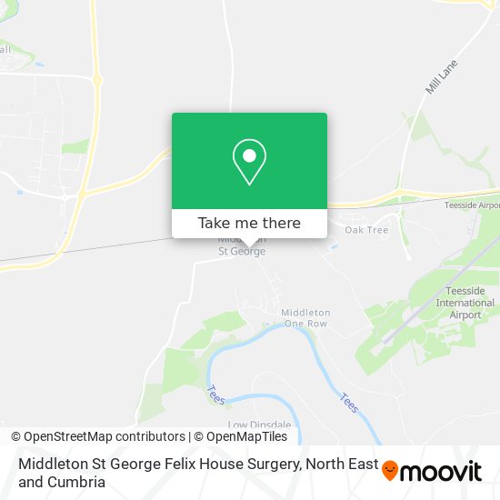 Middleton St George Felix House Surgery map