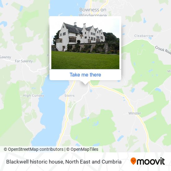 Blackwell historic house map