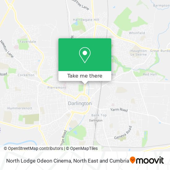 North Lodge Odeon Cinema map
