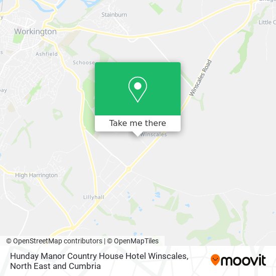 Hunday Manor Country House Hotel Winscales map