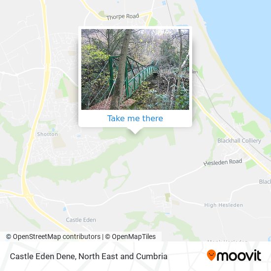 Castle Eden Dene map