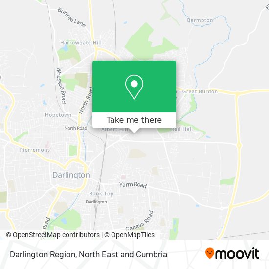 Darlington Region map
