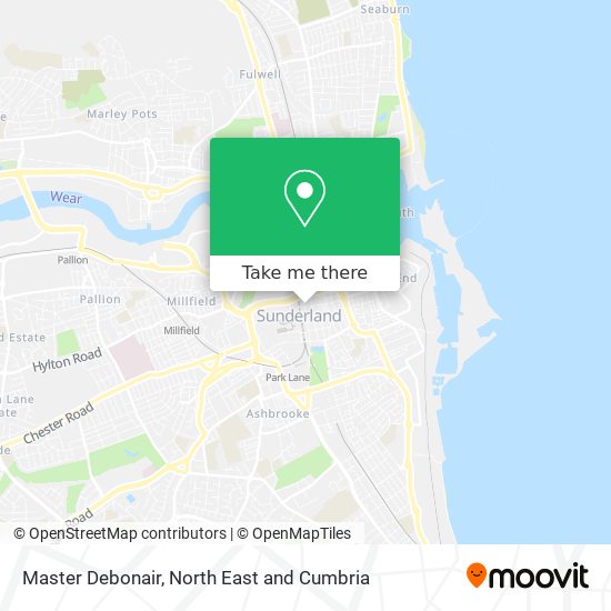 Master Debonair map
