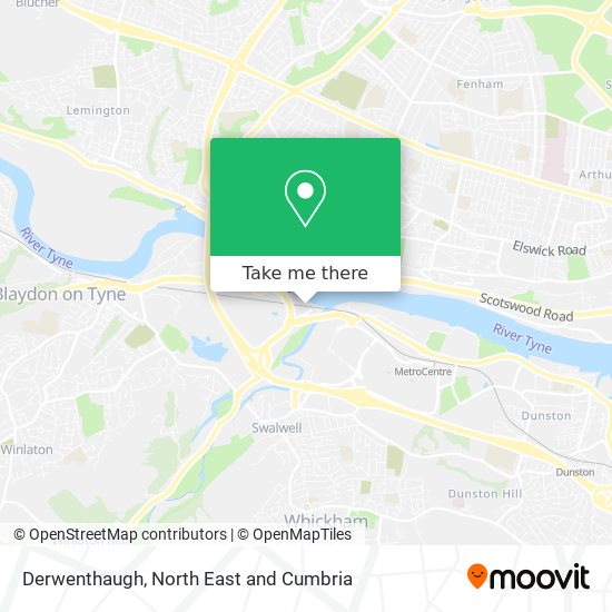 Derwenthaugh map