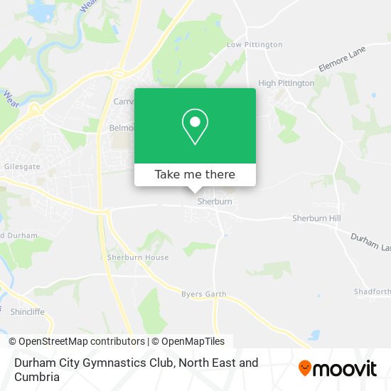 Durham City Gymnastics Club map