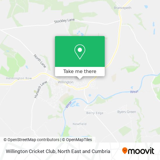 Willington Cricket Club map