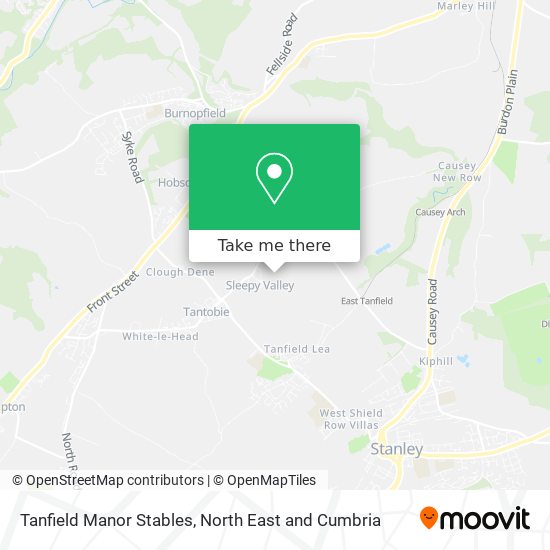 Tanfield Manor Stables map