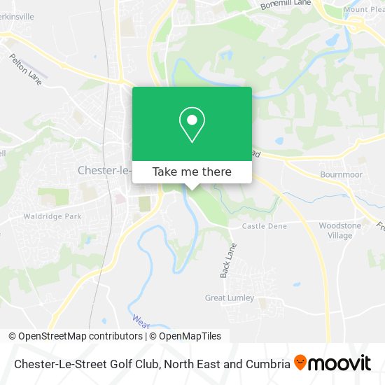 Chester-Le-Street Golf Club map