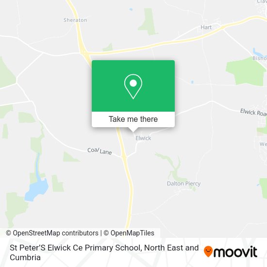 St Peter’S Elwick Ce Primary School map