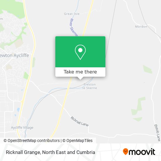 Ricknall Grange map