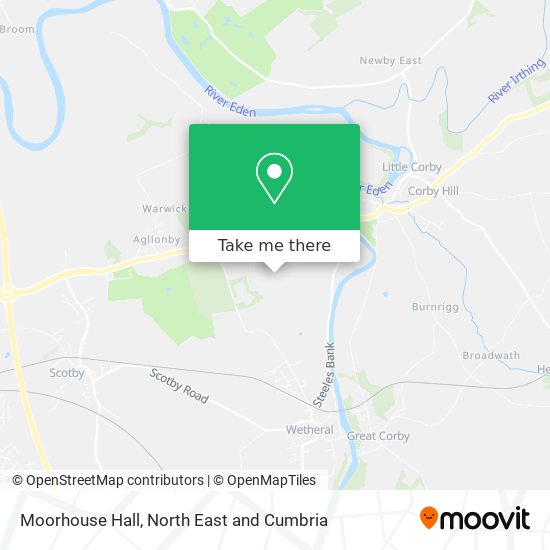 Moorhouse Hall map