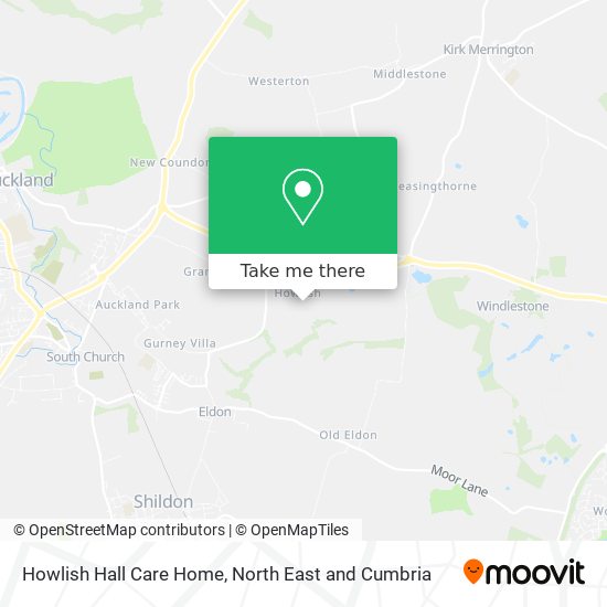 Howlish Hall Care Home map