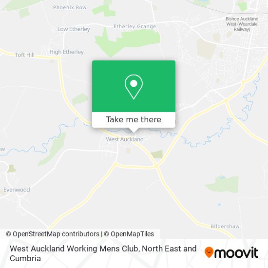 West Auckland Working Mens Club map