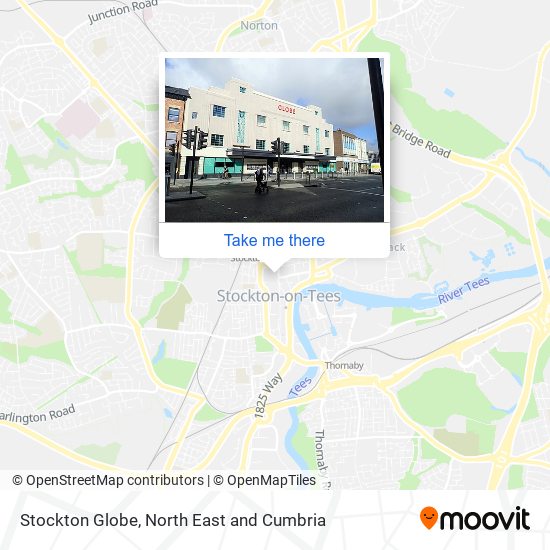 Stockton Globe map