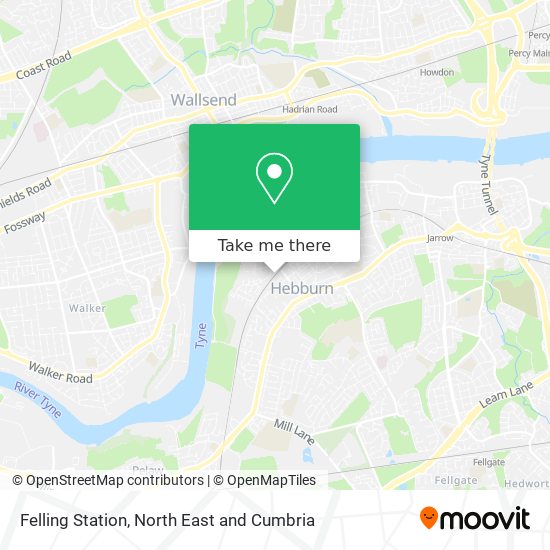 Felling Station map