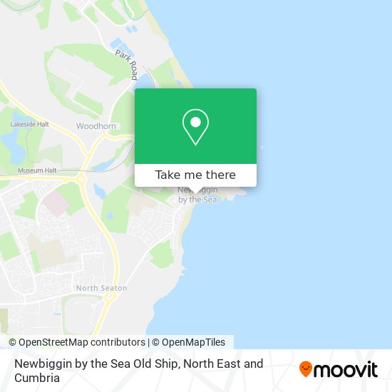 Newbiggin by the Sea Old Ship map
