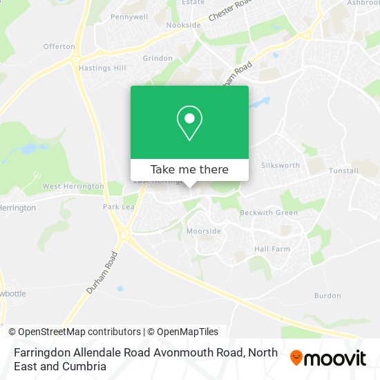 Farringdon Allendale Road Avonmouth Road map