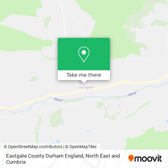 Eastgate County Durham England map