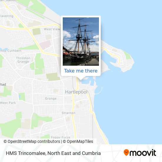 HMS Trincomalee map