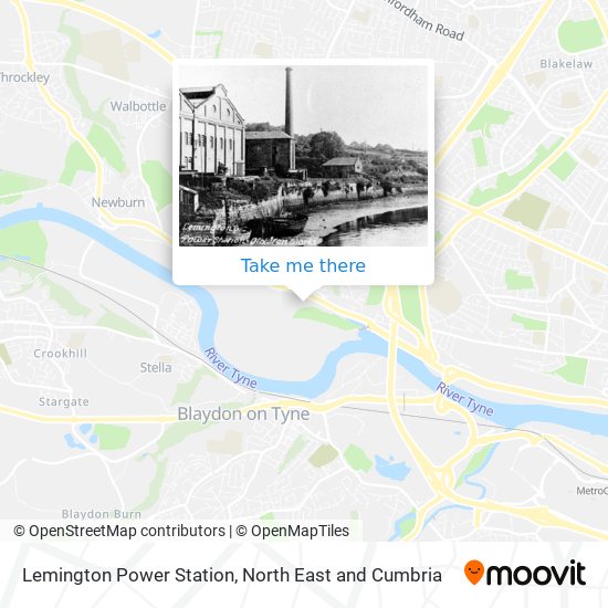 Lemington Power Station map