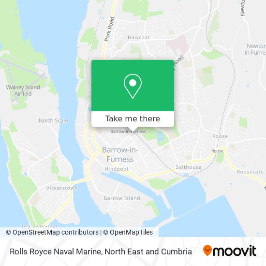 How to get to Rolls Royce Naval Marine in Barrow In Furness by