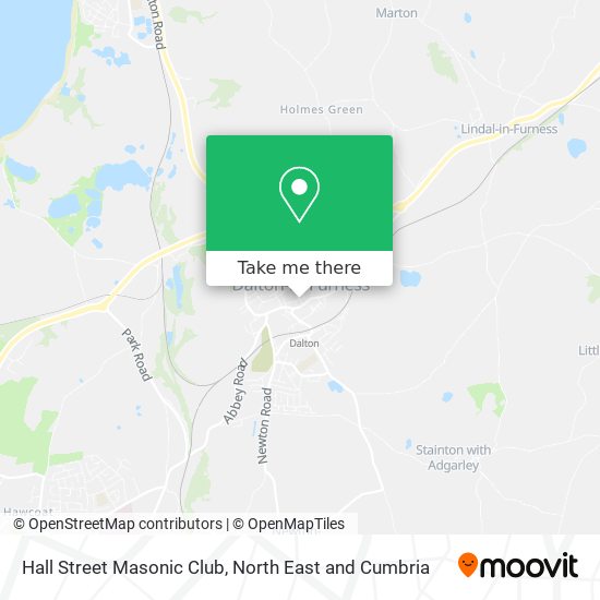 Hall Street Masonic Club map