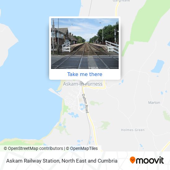 Askam Railway Station map