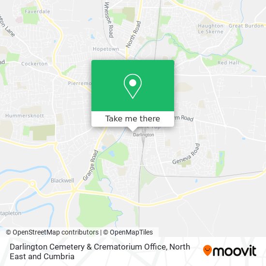 Darlington Cemetery & Crematorium Office map