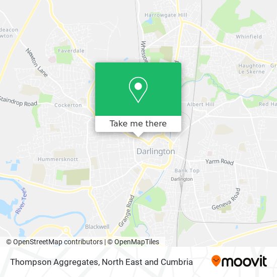 Thompson Aggregates map
