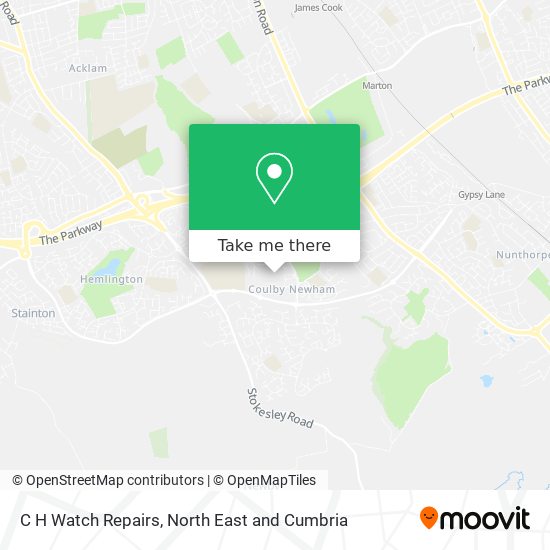 C H Watch Repairs map