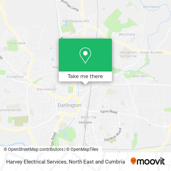 Harvey Electrical Services map