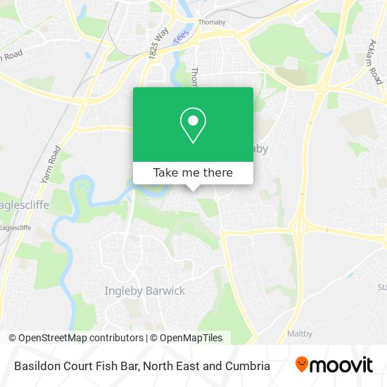 Basildon Court Fish Bar map