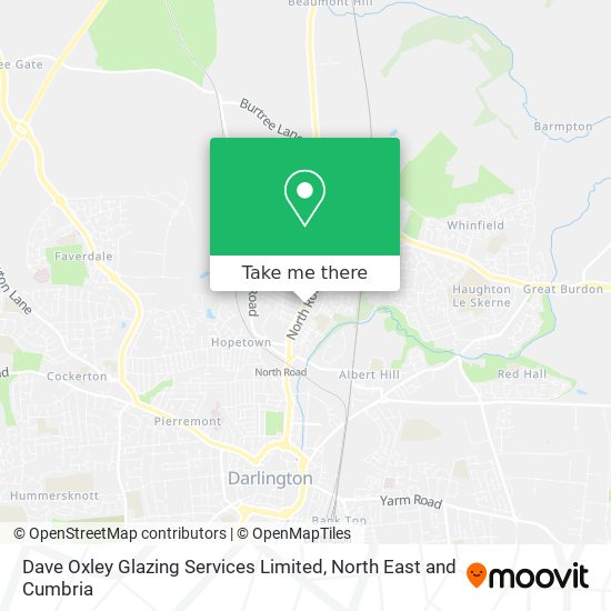 Dave Oxley Glazing Services Limited map