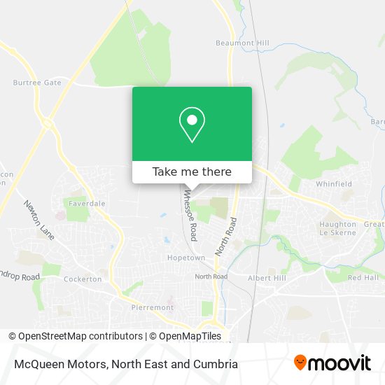 McQueen Motors map